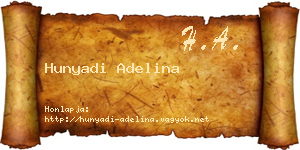 Hunyadi Adelina névjegykártya